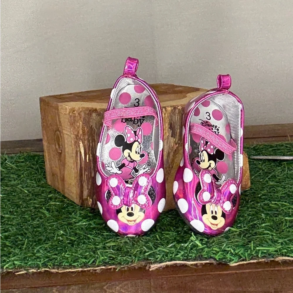 Disney Minnie Mouse Toddler Pink Shoes 3 Size